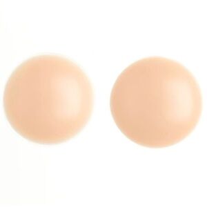 (PACK OF 3) Seamless Nude Silicone Reusable Nipple Covers (Beige)